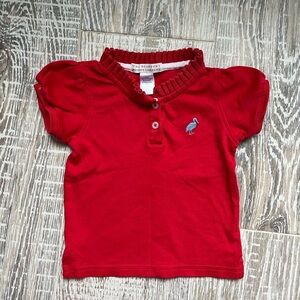 The Beaufort Bonnet Company Red Short Sleeve Tee Girls 2T Polo